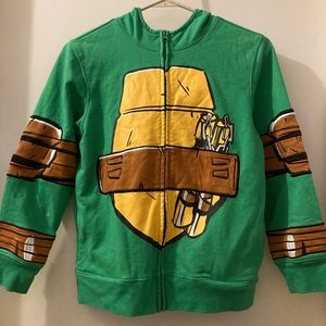 Vintage Teenage Mutant Ninja Turtles TMNT Michelangelo Zip Up Hoodie